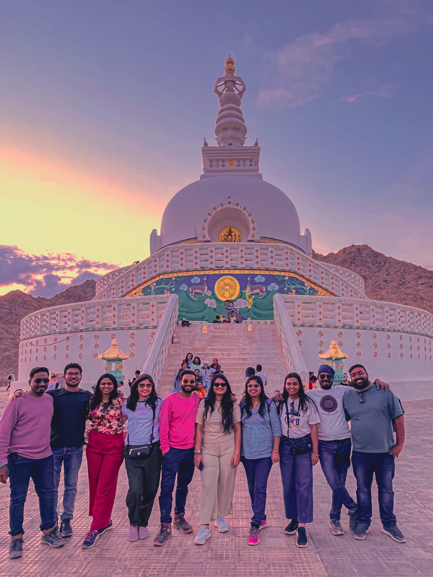 Shanti Stupa trip photo