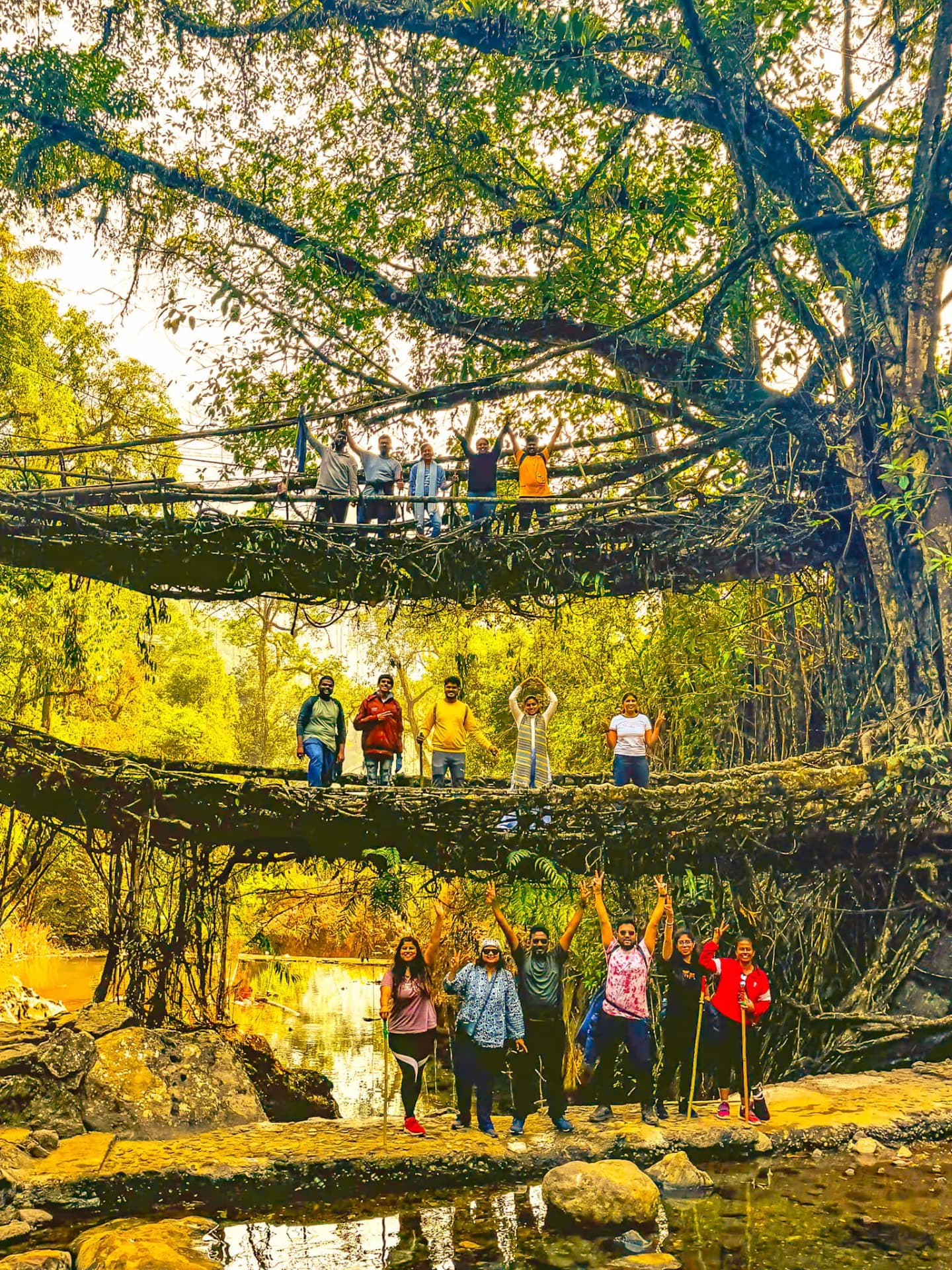 Double Decker Living Root Bridge trip photo